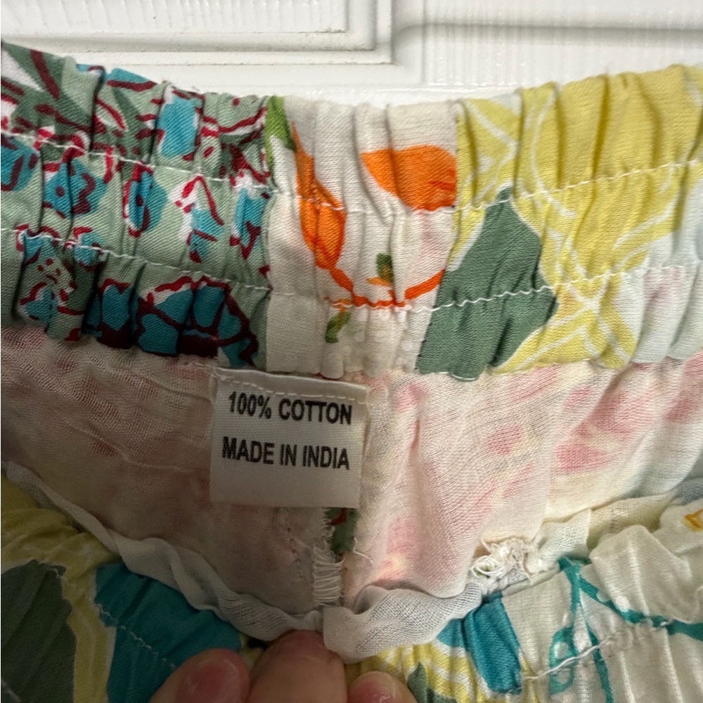 Patchwork Floral Wide Leg Pants - image 3